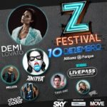 Imagem do post Festival Z divulga horário dos shows que acontecerá no sábado, saiba o horário! Demi Lovato, Anitta, CHEAT CODES irão se apresentar