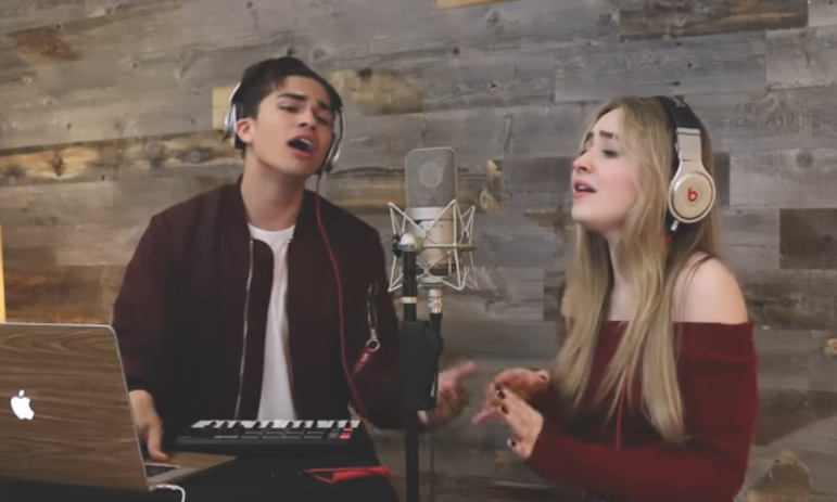 post: Alex Aiono e Sabrina Carpenter fazem cover de Attention de Charlie Puth