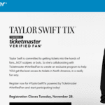 Imagem do post Taylor Swift anuncia turnê e site da Ticketmaster cai por conta de muitos acessos