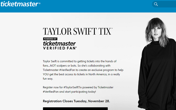 Imagem do post Taylor Swift anuncia turnê e site da Ticketmaster cai por conta de muitos acessos