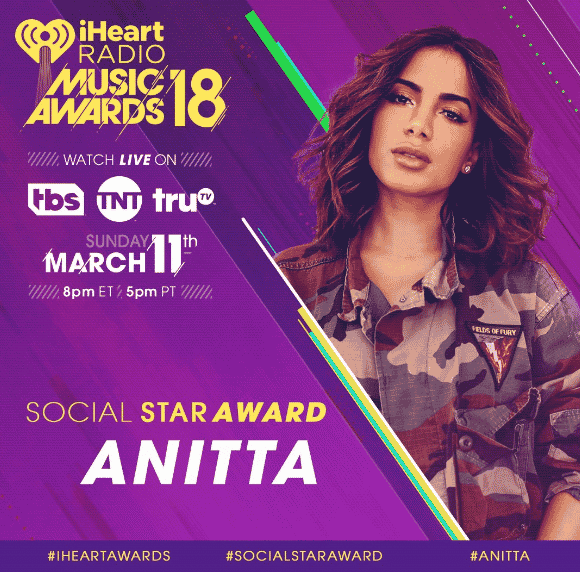 post: iHeartRadio Music Awards 2018: Anitta é indicada em uma premiação americana pela primeira vez, confira!