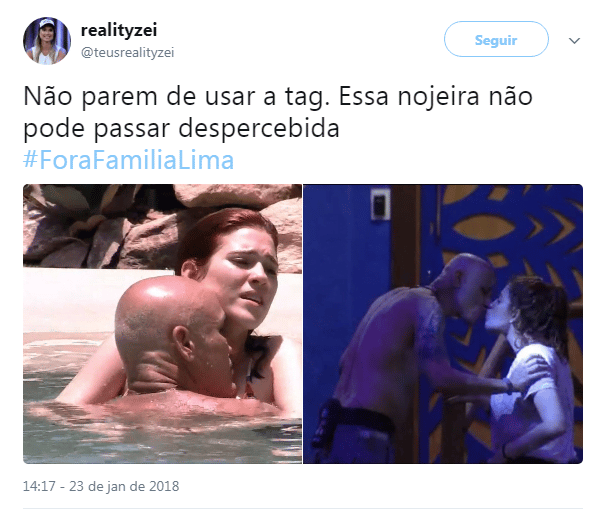 Imagem do post BBB 18: Família Lima choca internautas, que querem toda a família fora e falam até em incesto