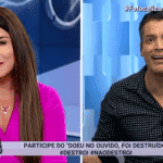 Imagem do post Mara Maravilha e Leo Dias discutem ao vivo e apresentadora chora ao vivo: “Me respeita”