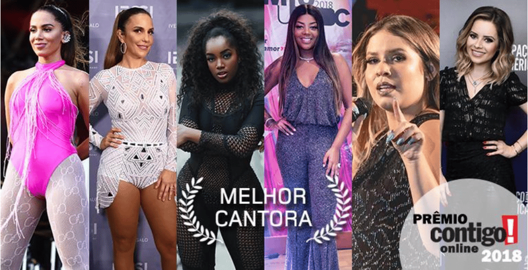 Imagem do post Prêmio Contigo! 2018: Confira a lista de indicados, tem Anitta, Ivete Sangalo, IZA, Larissa Manoela, Nah Cardoso, João Guilherme…