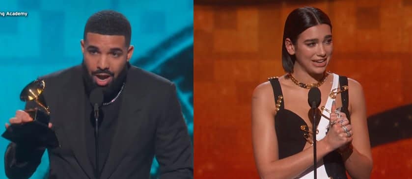 post: Grammy Awards 2019: Dua Lipa e Drake ganham Grammys e alfinetam a Academia: “você não precisa disso aqui”