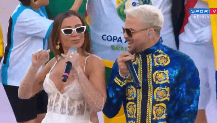 Imagem do post Anitta e Pedro Capó se apresentam juntos com seus maiores hits “Calma” e “Downtown” no encerramento da Copa América