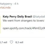 Imagem do post Katy Perry volta a tweetar para os fãs em Português. Confira: