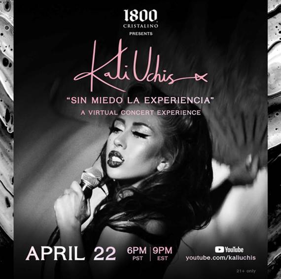 Imagem do post Kali Uchis anuncia show Livestream gratuito no Youtube “Sin Miedo La Experiencia”