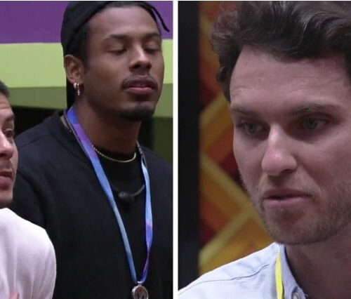 Imagem do post BBB 22: Lucas diz ter sentido que Arthur o alfinetou no discurso do anjo e os dois batem boca