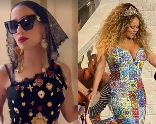 Imagem do post Anitta e Mariah Carey se encontram em desfile da Dolce & Gabbana na Itália, saiba mais