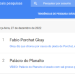 Imagem do post “Fabio Porchat Gkay” foi o assunto mais buscado do Google no Brasil na terça-feira (27)