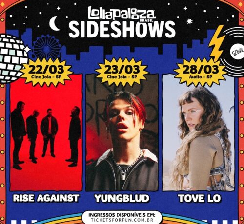 post: Lollapalooza Brasil anuncia programação do Lolla Sideshows com Rise Against, YUNGBLUD e Tove Lo