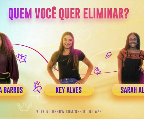 Imagem do post Enquete BBB 23: Sarah, Key Alves e Domitila formam o 8º paredão, quem você elimina? Vote!