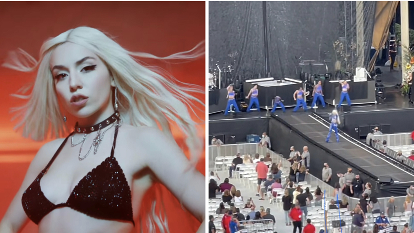 Imagem do post Publicação debocha de Ava Max com show vazio e  viraliza no TikTok; entenda o que aconteceu