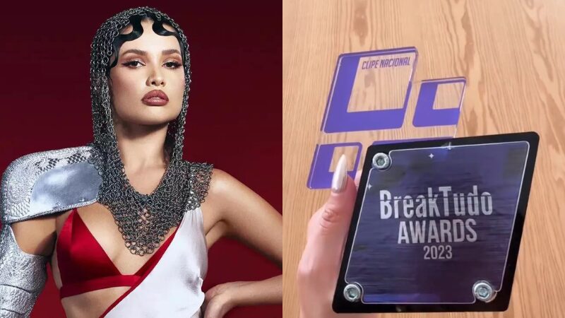 Imagem do post Juliette recebe troféu de “Clipe Nacional” que venceu no BreakTudo Awards 2023