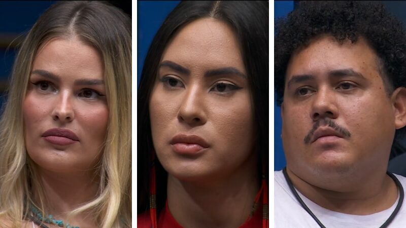 Yasmin, Isabelle e Lucas Buda enquete bbb 24 